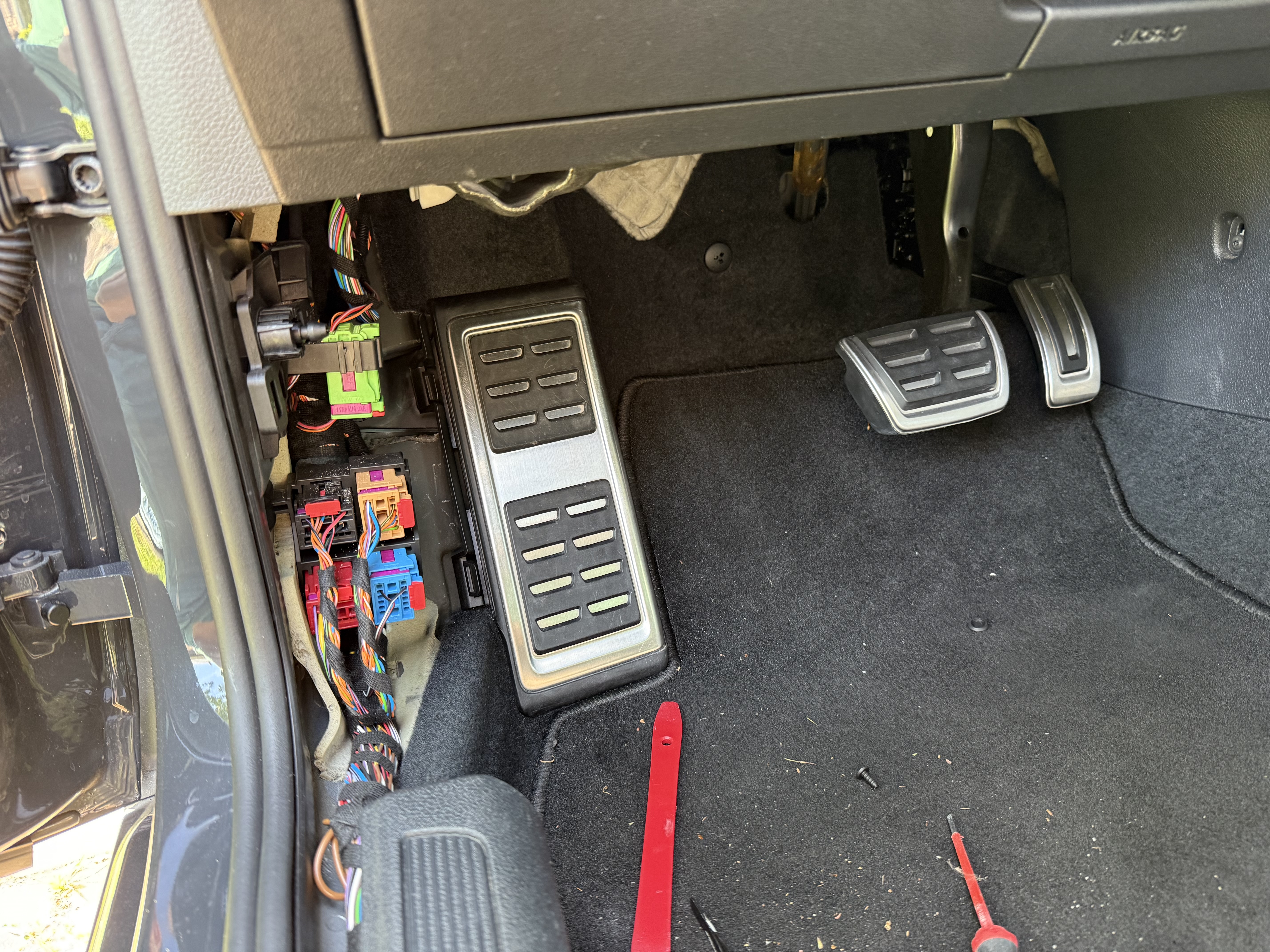 During installation of the pedals.