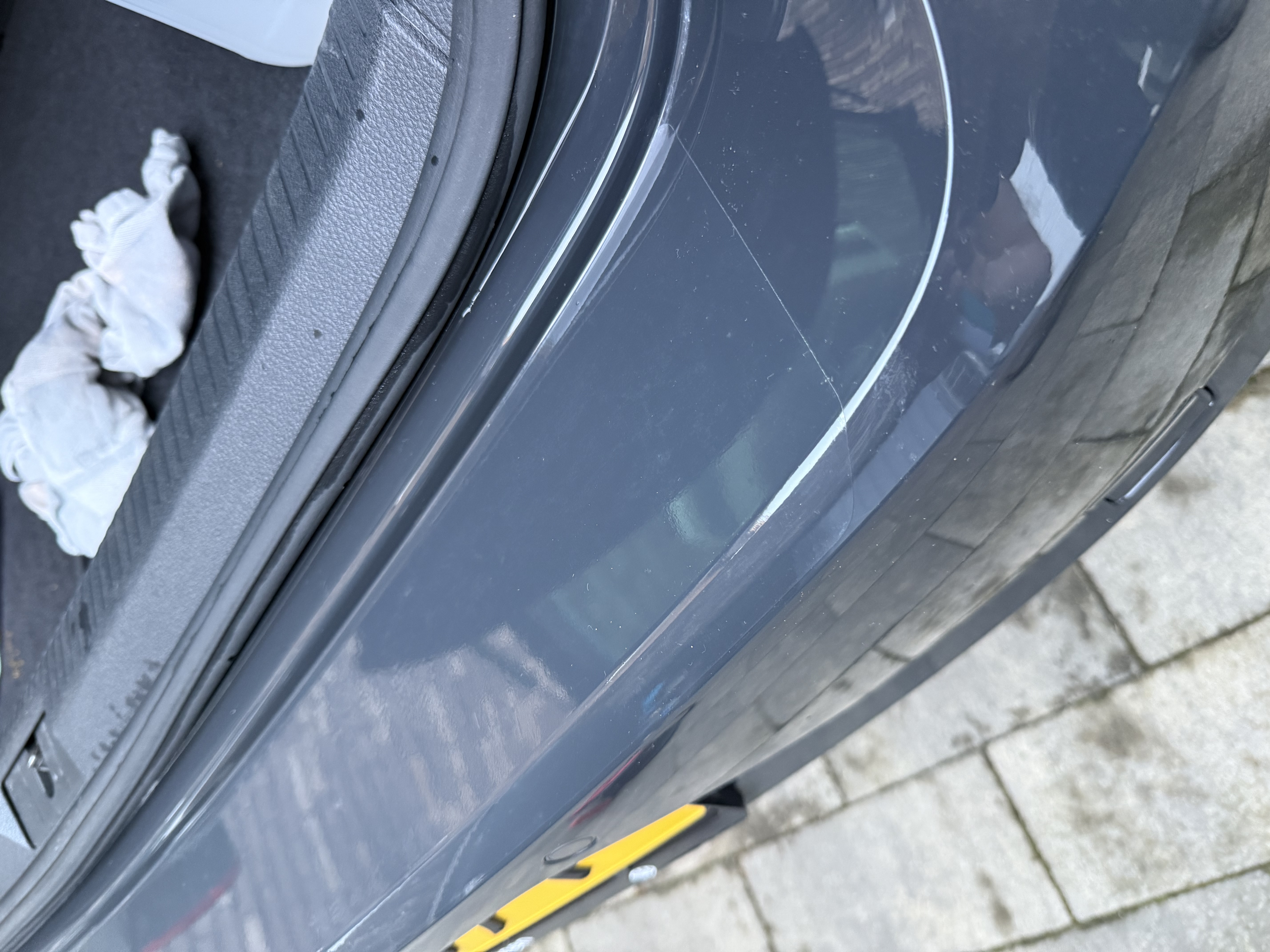 Bumper protection installed